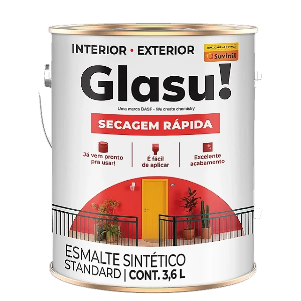 Tinta Esmalte brilhante Glasu Suvinil 3,6L