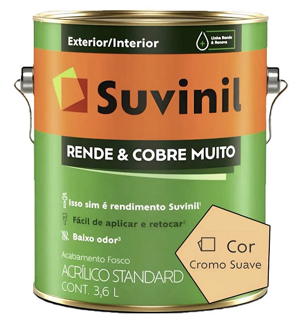 Tinta Suvinil Rende & Cobre Muito 3,6L