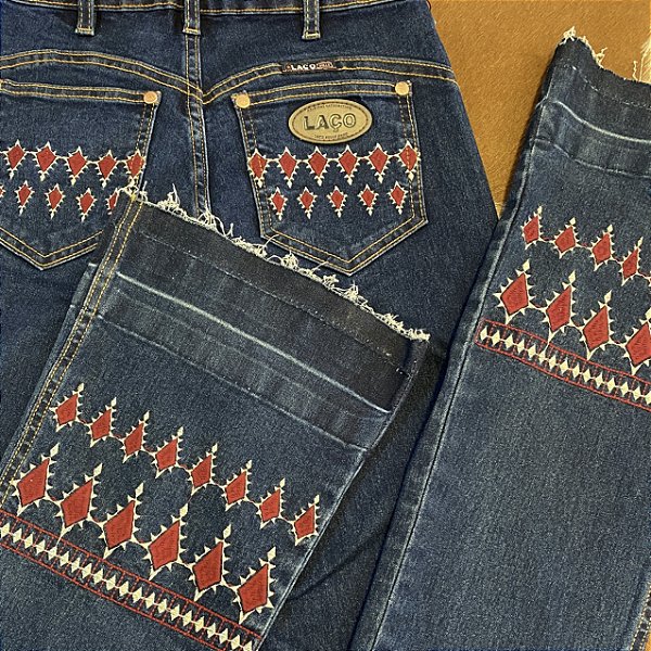 Calça Feminina Flare - Bordada