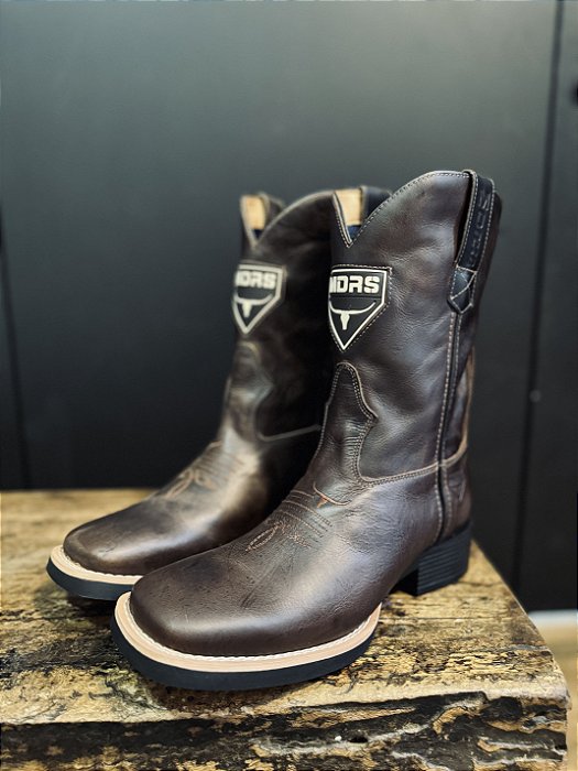 Bota Texana Masculina - Fossil Brown