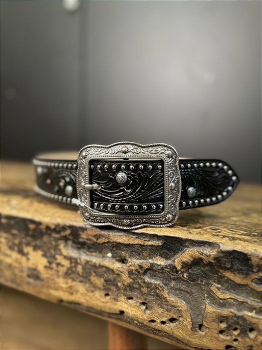 Cinto Paul Western Preto - REF 380