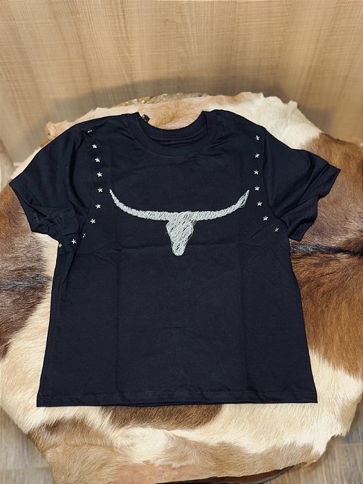 Cropped Preto/Estrela