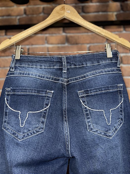 Calça Feminina Flare - Azul escuro