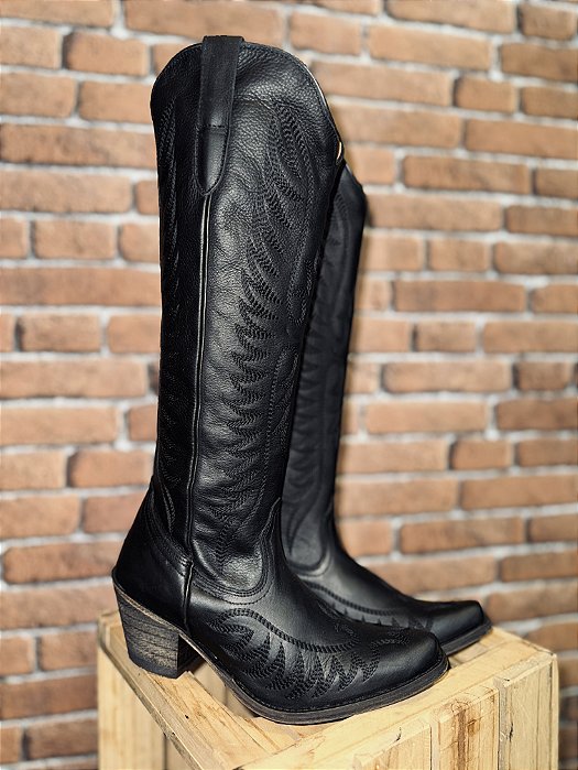 Bota Feminina - Western Preta