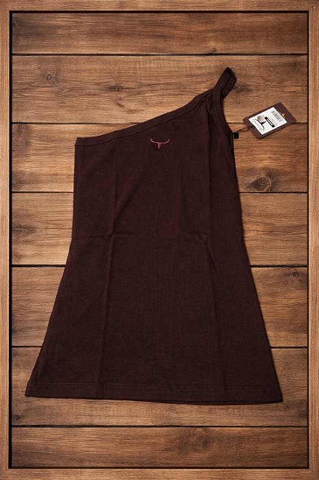 Regata nula manga - marrom