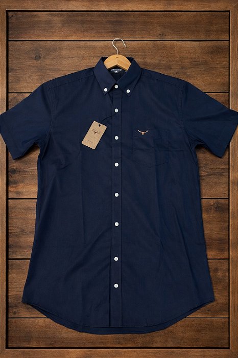 Camisa Manga Curta - Azul marinho