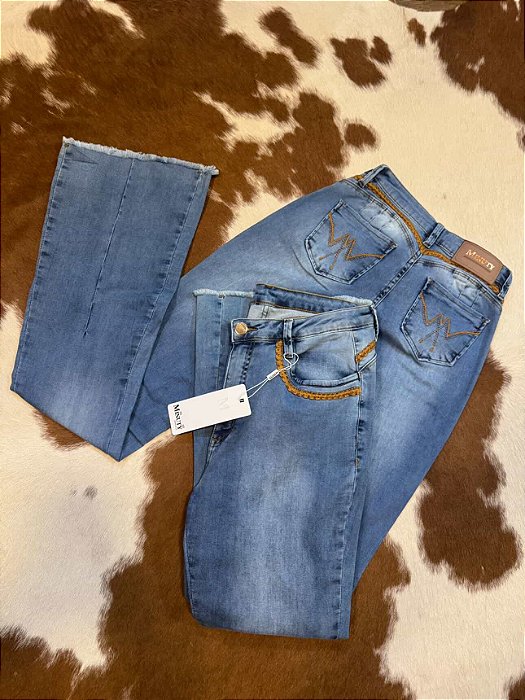 Calça Bordada Flare - Minuty