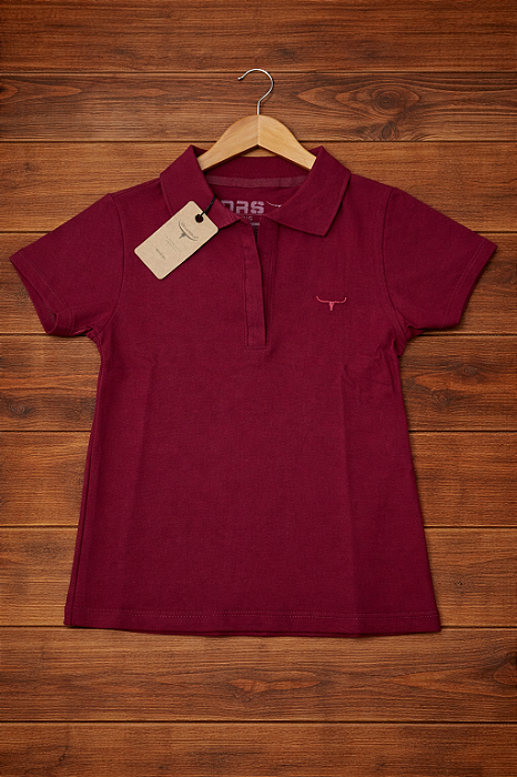 Polo Feminina - Teen Vinho