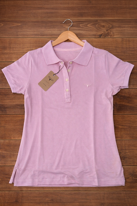 Polo Feminina - Rosa flamingo