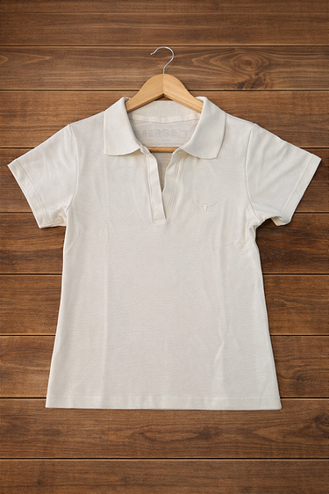 Polo Feminina - Teen bege