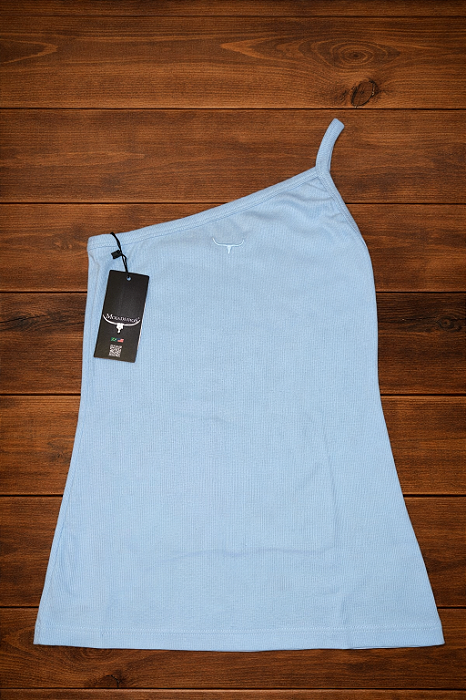 Regata Nula Manga - Azul Bebê