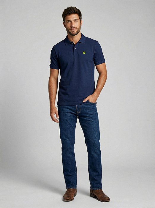Polo Masculina TKF - Azul Marinho