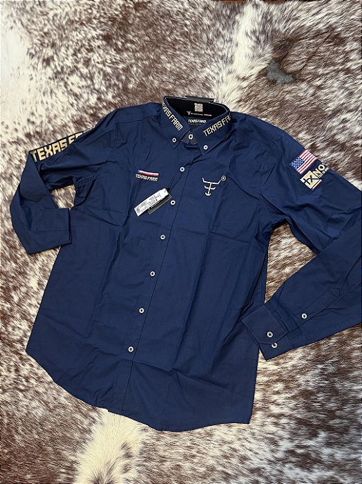 Camisa Competição Azul Marinho - Texas Farm -