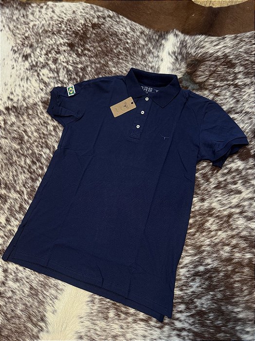 Polo Masculina Azul - Moiadeiros
