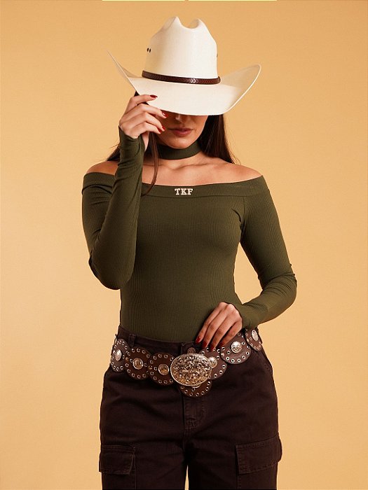 Blusa ML Thankfield - Verde Militar