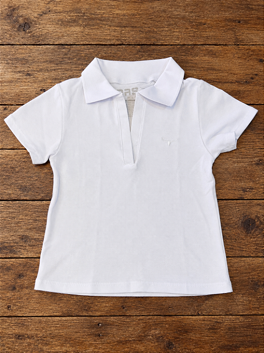 Polo Teen Feminina - Branca