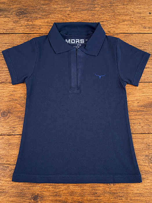 Polo Teen Feminina - Azul Marinho