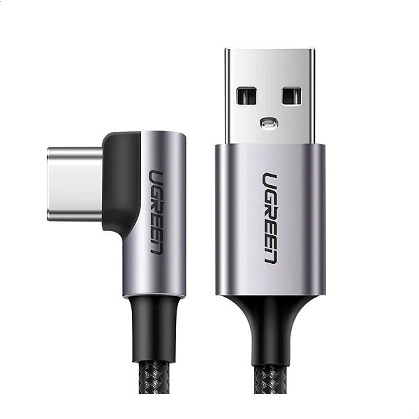 Cabo Ugreen Usb-A/Usb-C 3A 90 Graus Us284 1m