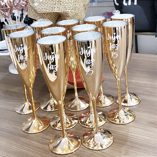 Taça Espumante Metalizada