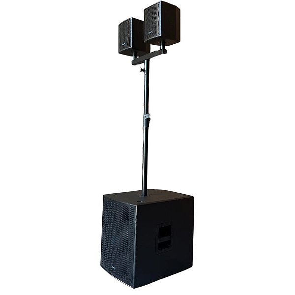Kit Levita = SUB grave ativo 600 W RMS + 2 Satélites 200 W RMS