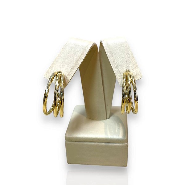 Argola Banhada a ouro 18k