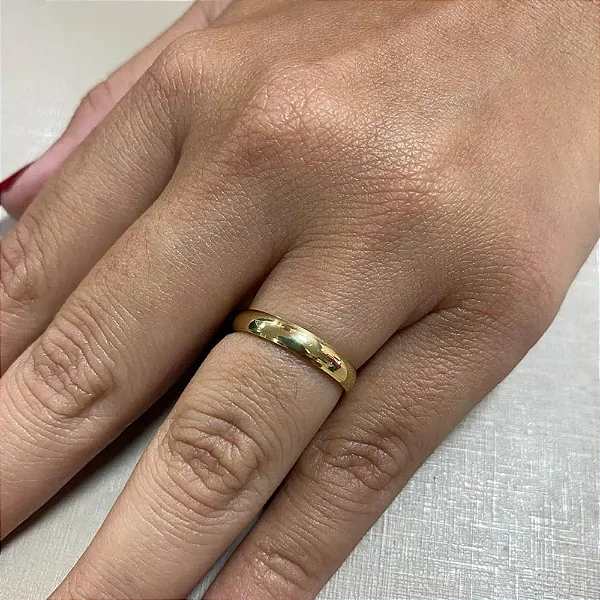 Aliança de casamento moeda antiga, 3mm - Unidade