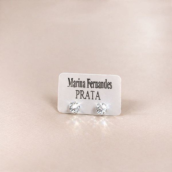 Brinco ponto de luz zircônia 2mm prata 925