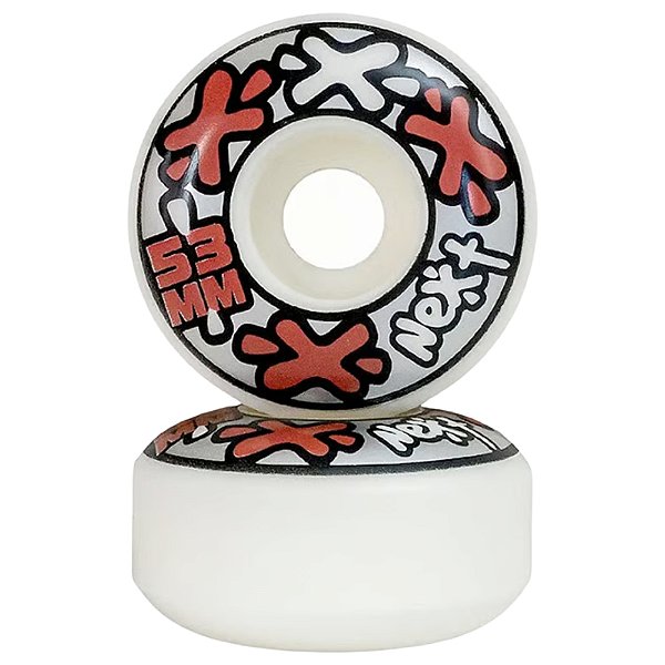 Rodas de skate Next 53mm vermelha