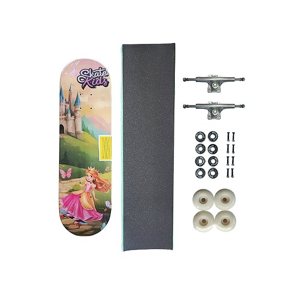 Skate de marfim infantil COMPLETO mini model SKATE KIDS Princess