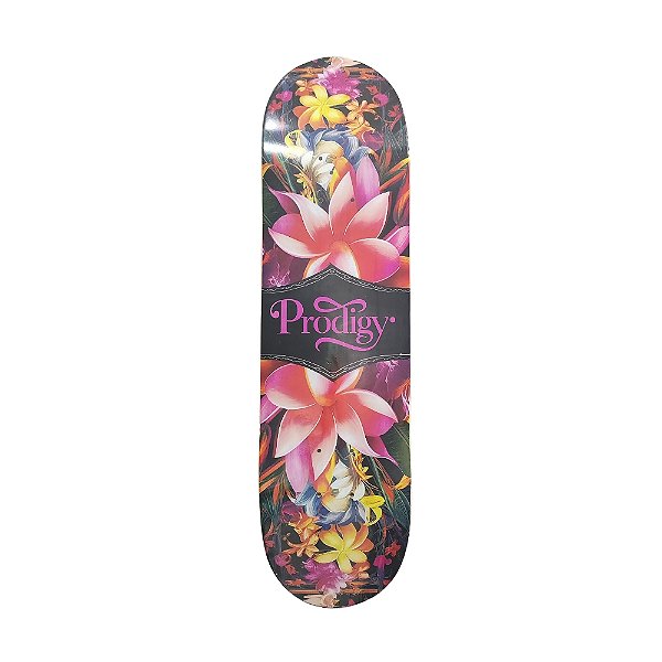 Shape de marfim modelo juvenil PRODIGY SKATEBOARDS Flowers