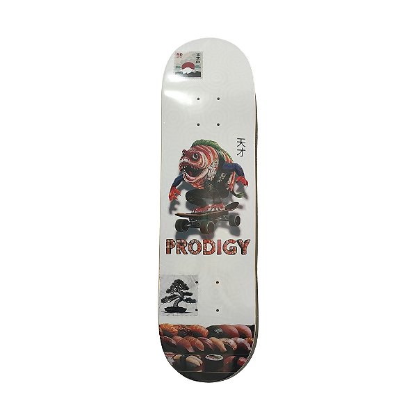 Shape de marfim modelo juvenil PRODIGY SKATEBOARDS Sushi monster
