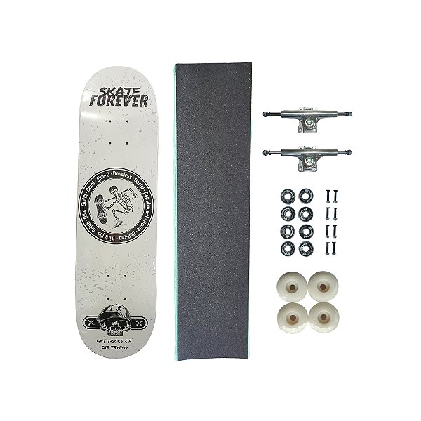 Skate de marfim juvenil completo PRODIGY SKATEBOARDS Forever