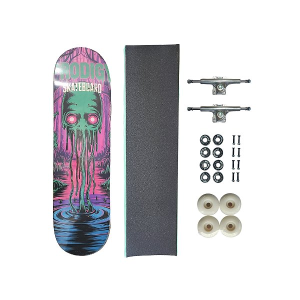 Skate de marfim juvenil completo PRODIGY SKATEBOARDS Pântano
