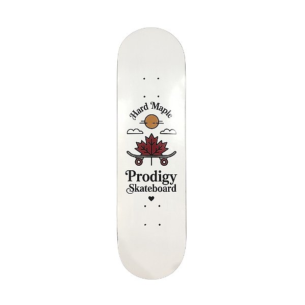 Shape de maple modelo juvenil PRODIGY SKATEBOARDS Red Leaf