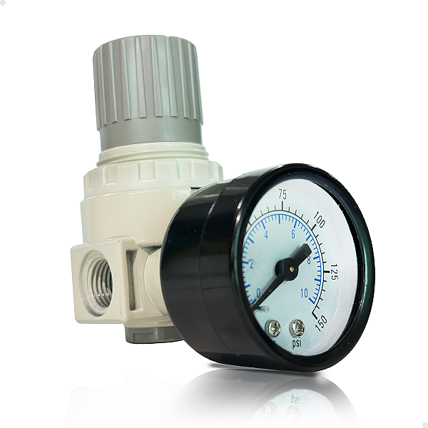 Regulador de Pressão 1/4 + manômetro