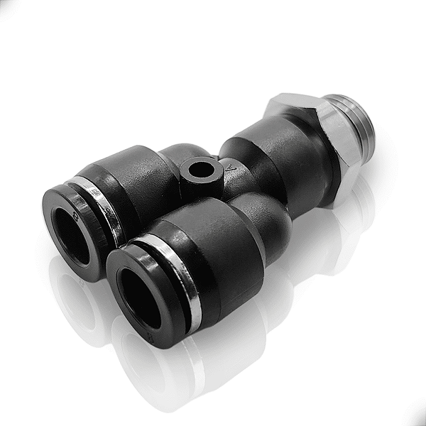 União Y Fêmea Para Mangueira 8mm Rosca 1/4 Bsp