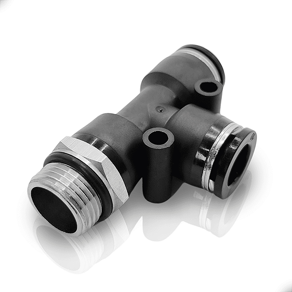 Conexão T 10mm rosca lateral 3/8