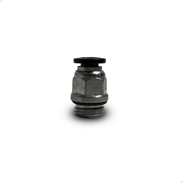 Conexão reta 4mm rosca 1/8