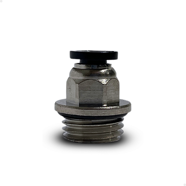 Conexão reta 4mm rosca 1/4