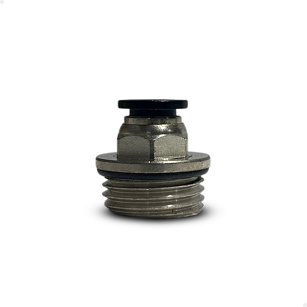 Conexão reta 8mm rosca 1/2