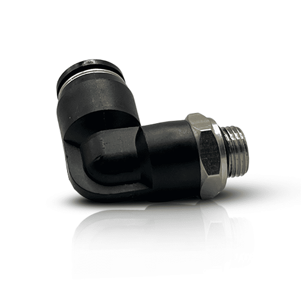 Conexão cotovelo 8mm + rosca 1/8