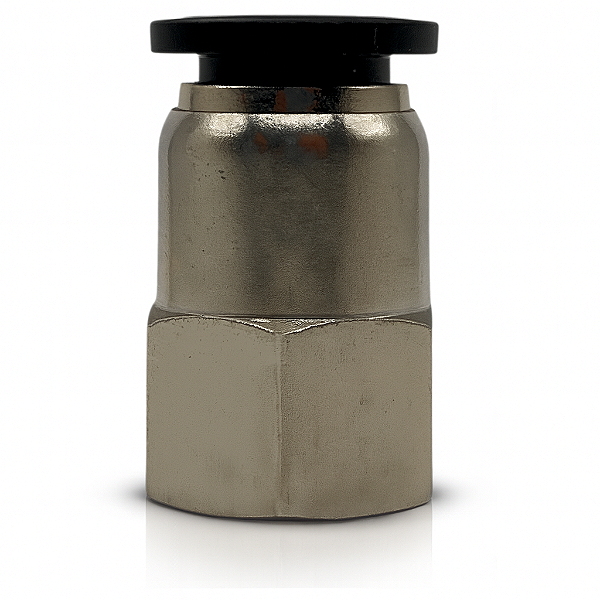 Conexão reta 10mm rosca fêmea 1/4