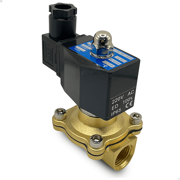 Válvula de processo solenoide 220v NF 2/2 vias rosca 1/2 BSP