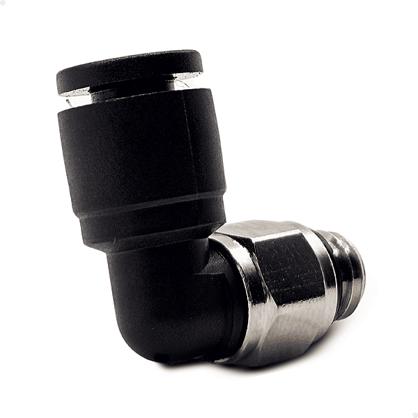 Conexão cotovelo 4mm + rosca M6