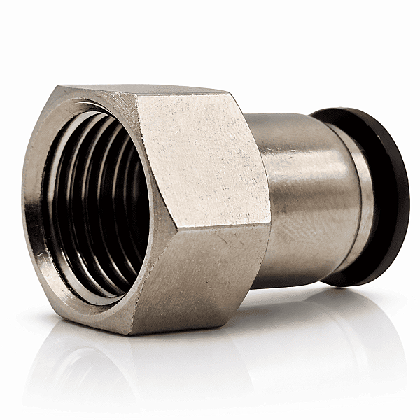 Conexão reta 12mm rosca fêmea 1/2