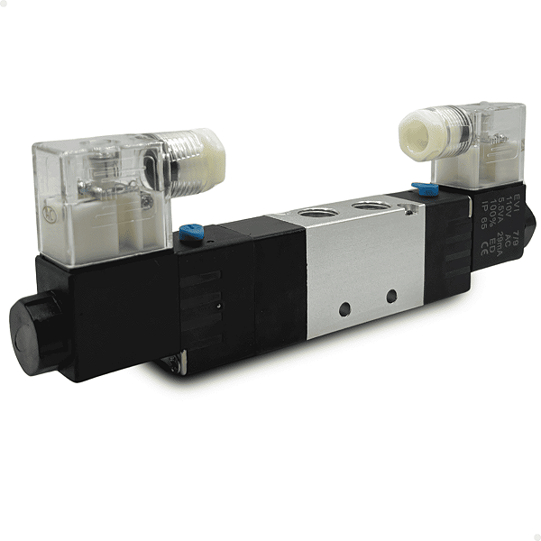 4V230E-08AC110V - VALVULA D. SOL. 5/3 VIAS CAN 1/4" BSPP (ROSCAS 1/4" ESCAPES 1/8") 110VCA