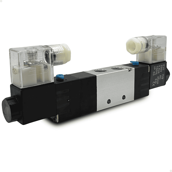 4V230E-08AC220V - VALVULA D. SOL. 5/3 VIAS CAN 1/4" BSPP (ROSCAS 1/4" ESCAPES 1/8") 220VCA