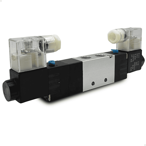 4V230E-08DC24V - VALVULA D. SOL. 5/3 VIAS CAN 1/4" BSPP (ROSCAS 1/4" ESCAPES 1/8") 24VCC