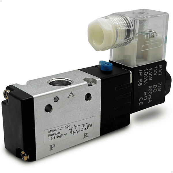 3V210-08DC12V - VALVULA S. SOL. 3/2 VIAS 1/4" BSPP 12VCC