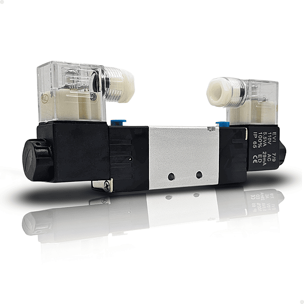 4V220-08AC110V - VALVULA D. SOL. 5/2 VIAS 1/4" BSPP (ROSCAS 1/4" ESCAPES 1/8") 110VCA